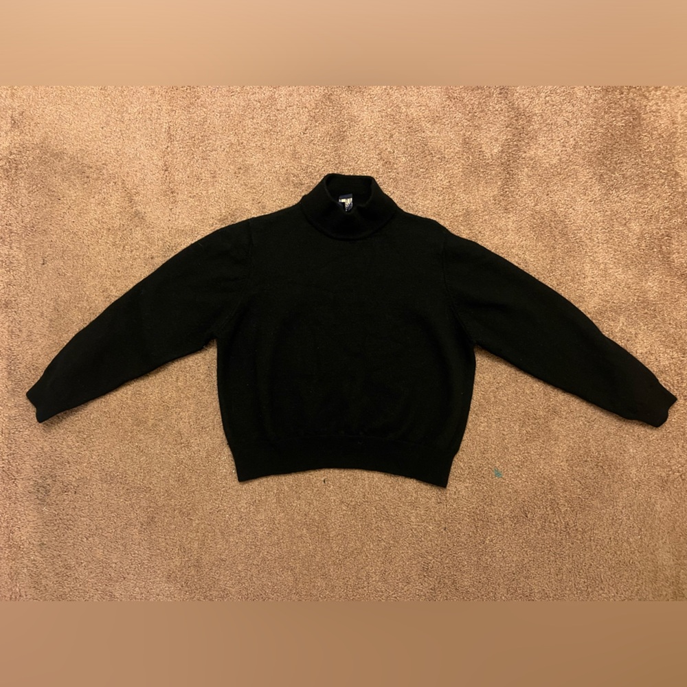 Black wool sweater